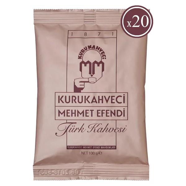 Kurukahveci Mehmet Efendi Türk Kahvesi 100 Gr 20'li - Görsel 3