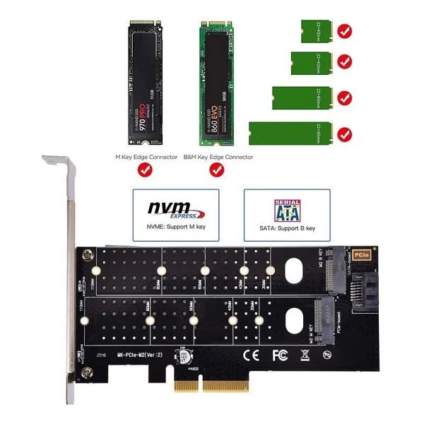 Keepro Pcı E 3.0 X4 To M2 Ngff -Nvme SSD Kart Adaptörü - Görsel 5