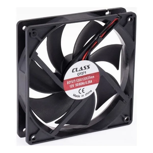 Class 120x120x25 Dc 12v Aksiyel Fan Cf 271 - Görsel 2