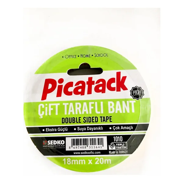 Picador Çift Taraflı Kağıt Bant Force 18mm X 20 Metre - Görsel 2