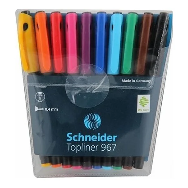 Schneider Topliner 967 Fiber Uclu Kalem 0,4 Mm 4lu Scr102 - Görsel 2
