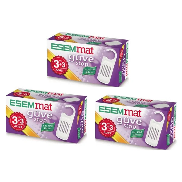 Esemmat 3 Askı + 3 Çekmece 3'lü Kokusuz Güve Stop - Görsel 2
