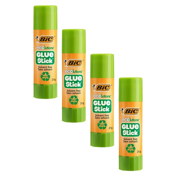 Bic Eco Glue Stick Yapıştırıcı 21 Gr 4'lü Set Çocuklar İçin Ergonomik Tasarım - Görsel 2