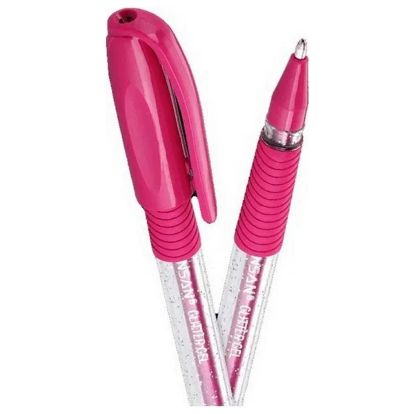 Pensan 1.0 mm Gümüş Glitter Jel Kalem - Görsel 9