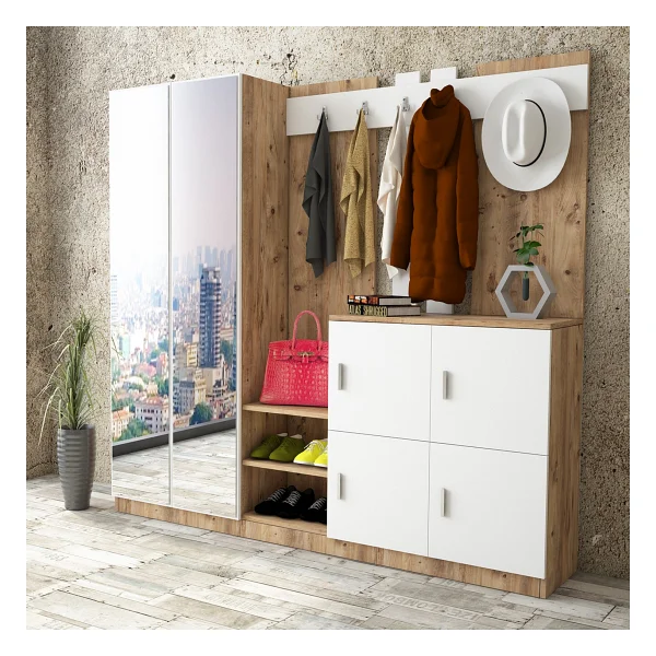 Robin Home Nova Aynalı Portmanto - Görsel 6