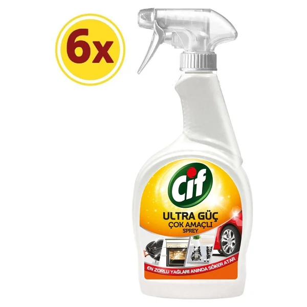 Cif Ultra Güç Çok Amaçlı Yüzey Temizleyici Sprey 1 Lt - Görsel 5