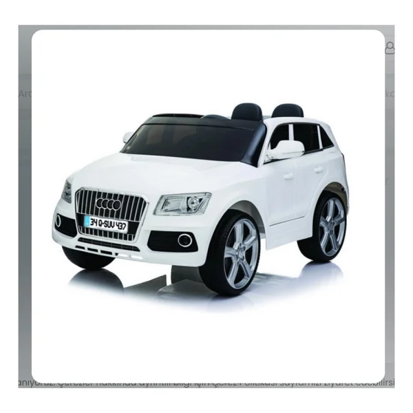 Babyhope 437 Q-Suv Beyaz 12 V Akülü Araba - Görsel 9