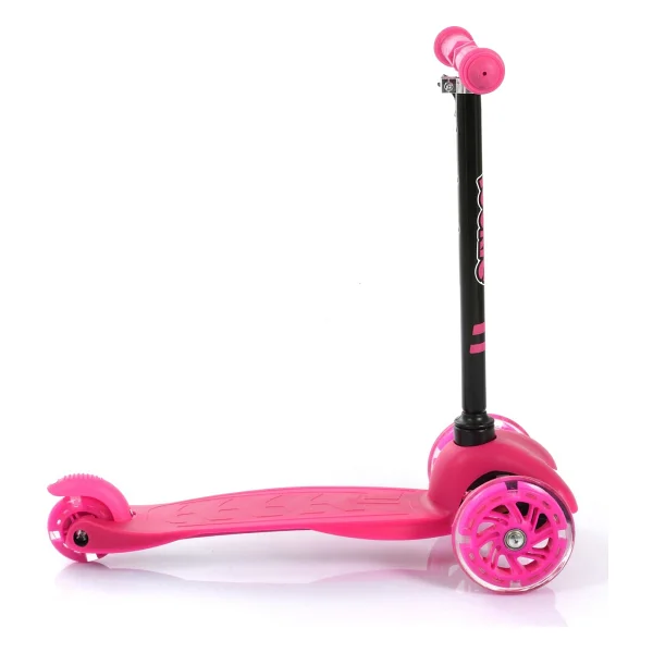Rookie Işıklı Pembe 3 Tekerlekli Çocuk Scooter - Görsel 3