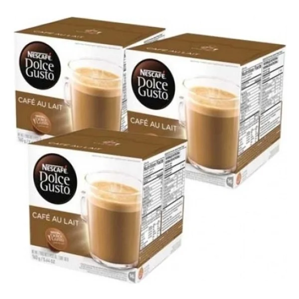 Nescafe Dolce Gusto Cafe Au Lait Kapsül Kahve 16'lı 3 Adet - Görsel 5