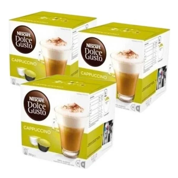 Nescafe Dolce Gusto Kapsül Kahve Cappuccino 16 Kapsül X 3 Adet Premium Tat Deneyimi - Görsel 2