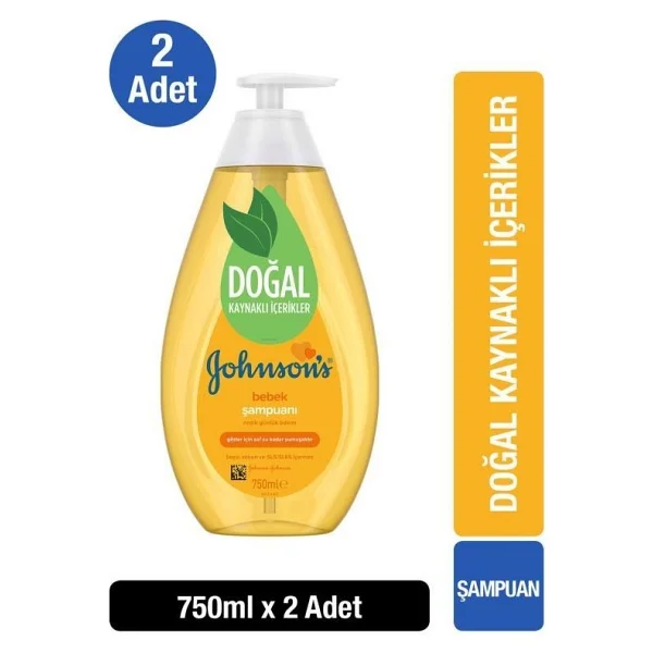 Johnson's Baby Bebek Şampuanı 750 Ml 2 Adet - Görsel 8