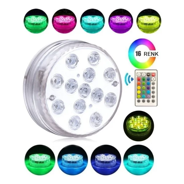 Cata Ct-4056 5 W Kumandalı RGB Havuz Akvaryum Armatürü - Görsel 5
