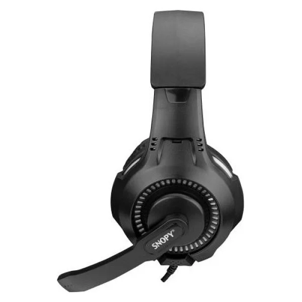 Snopy Gametime Sn-8800 Siyah RGB USB Kablolu Kulak Üstü Oyuncu Kulaklığı - Görsel 2