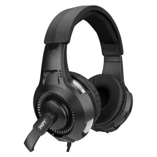 Snopy Gametime Sn-8800 Siyah RGB USB Kablolu Kulak Üstü Oyuncu Kulaklığı - Görsel 3