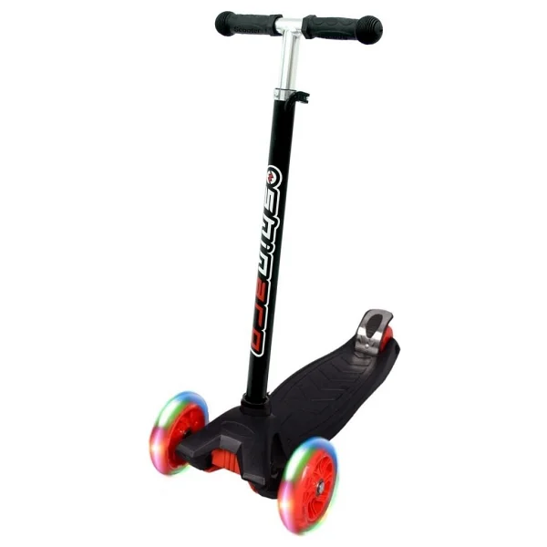 Shinaro Maxi Işıklı Siyah 3 Tekerlekli Çocuk Scooter - Görsel 5