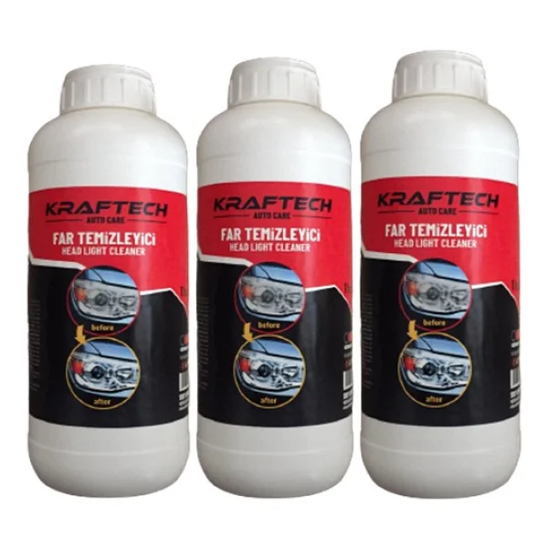 Kraftech Yeni Nesil Premium I Buharlı Far Temizleme Sıvısı Ve Parlatma Solüsyonu I Kloroform Uyumlu 3 Kg - Görsel 7