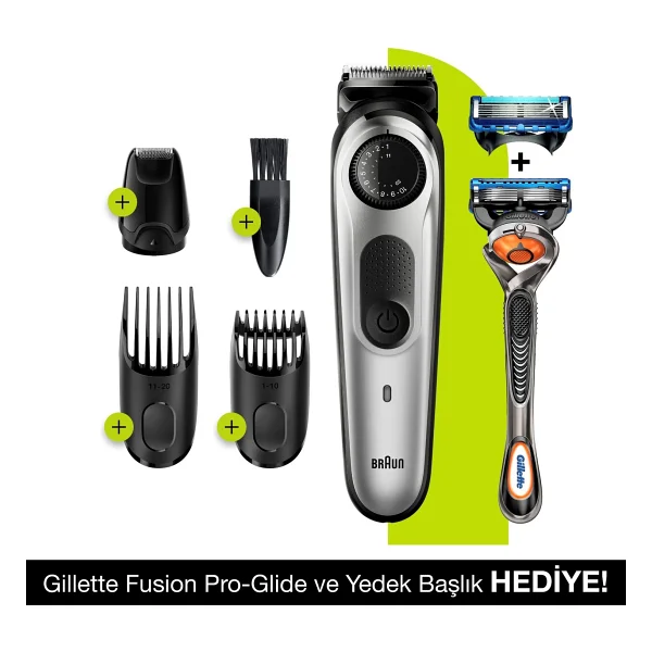 Braun Bt5265 + Gillette Fusion5 Proglide Saç Ve Sakal Şekillendirici - Görsel 8