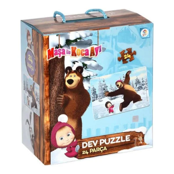 Laço Kids Masha İle Koca Ayı 24 Parça Yer Puzzle Ms7846 - Görsel 2