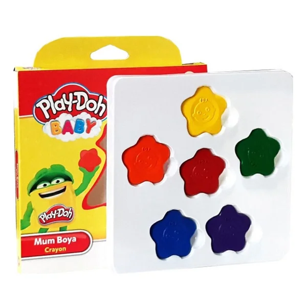 Play-Doh Baby 6 Renk Mum Boya Cr-018 - Görsel 3