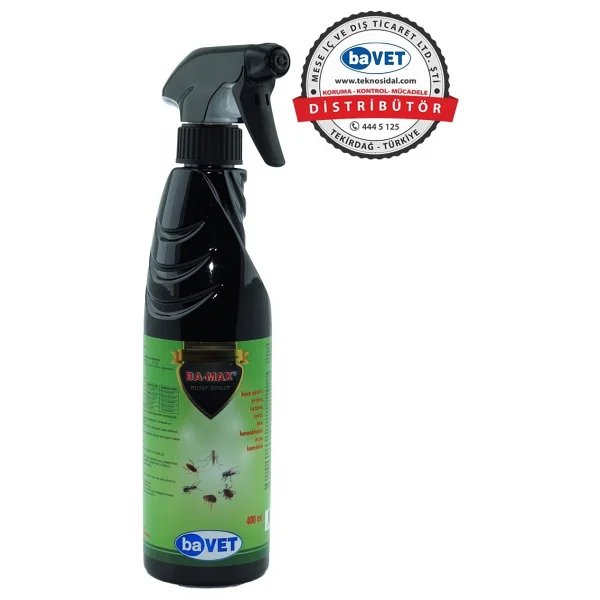 Bavet Ba-Max Pump Sprey 400 Ml Bavet Sivrisinek, Karasinek, Hamamböceği, Pire Ve Kene Mücadelesi İçin Sprey Ürün. - Görsel 2