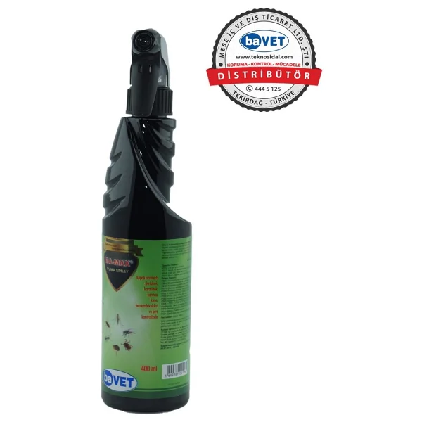 Bavet Ba-Max Pump Sprey 400 Ml Bavet Sivrisinek, Karasinek, Hamamböceği, Pire Ve Kene Mücadelesi İçin Sprey Ürün. - Görsel 3