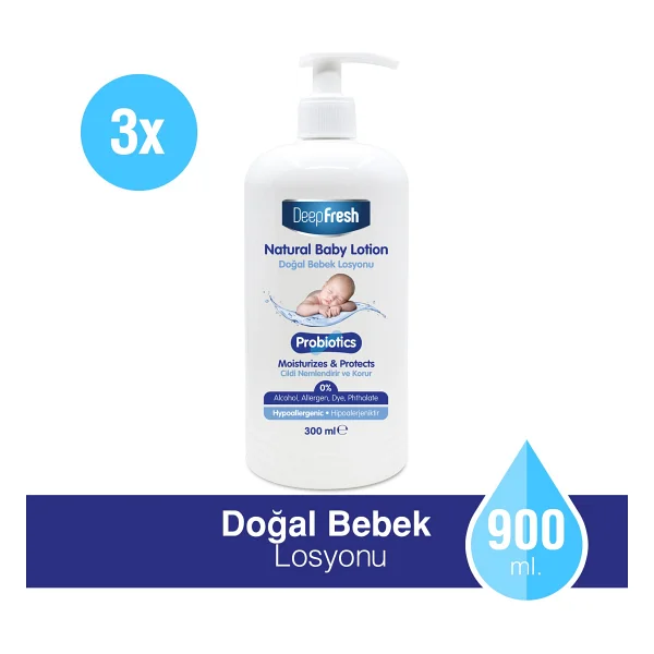 Deep Fresh Probiyotik Doğal Bebek Losyonu 300 Ml 3 Adet - Görsel 6