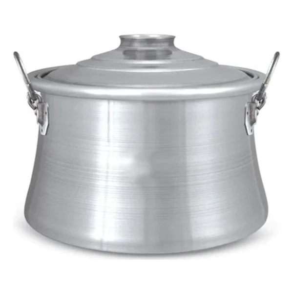 Öz Öncü Alüminyum Kazan Arap Kazanı Pişirme Kazanı (Ağız Çapı: 40 Cm. Derinlik: 25 Cm.) - Gri - Görsel 2