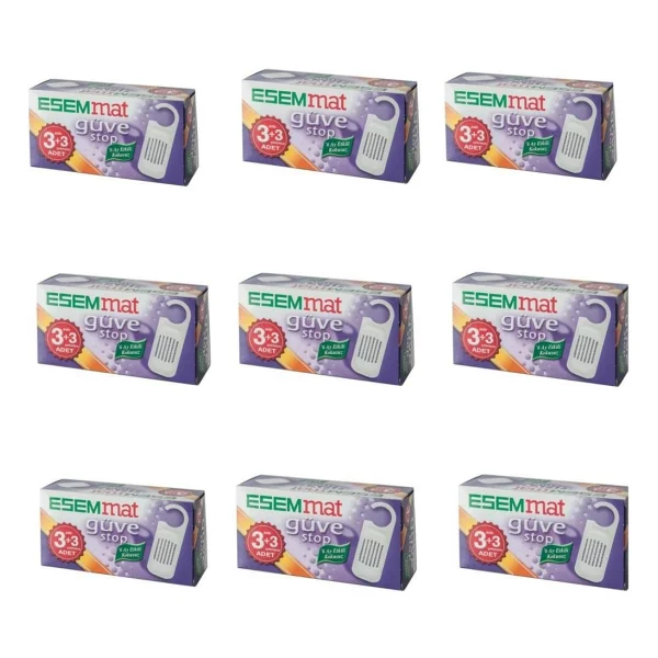 Esemmat Güve Stop Güve Kovucu (3 Askı 3 Çekmece) X 9 Kutu - Görsel 2