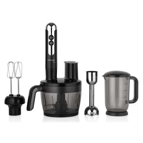 Korkmaz Mia Çoklu Set Blender 1300 W 1 Lt Kapasite İle Karıştırma Ve Doğrama Fonksiyonları - Siyah - Görsel 2