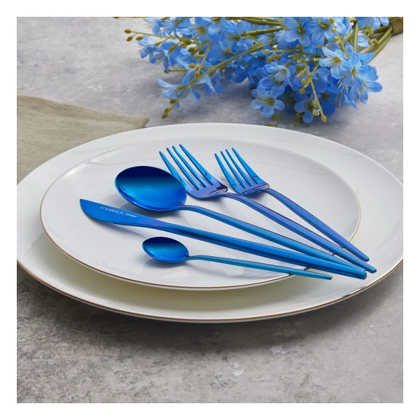 Karaca Orion Blue 30 Parça 6 Kişilik Çatal Kaşık Bıçak Takımı - Görsel 3
