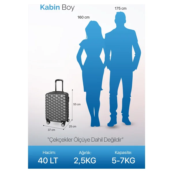 Polo&Sky Petek Abs Kabin Boy Valiz - Görsel 6