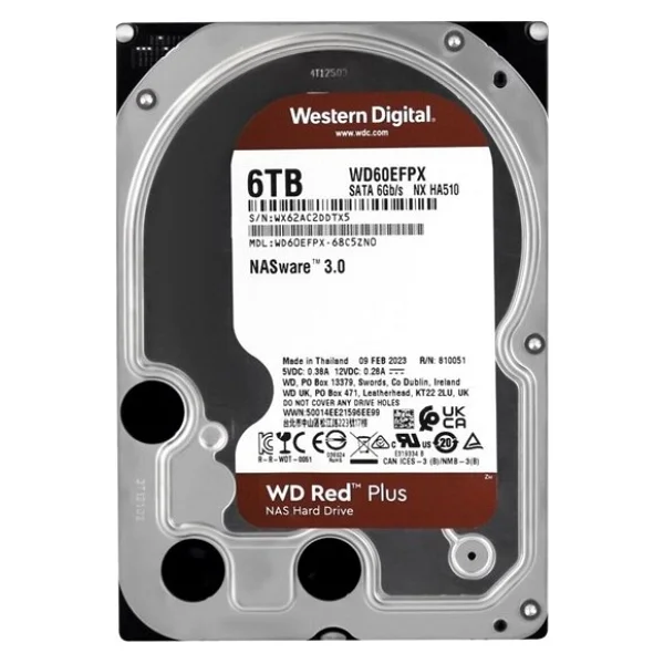 Western Digital Red Plus Wd60efpx Sata 3.0 5400 Rpm 3.5" 6 TB Harddisk - Görsel 4