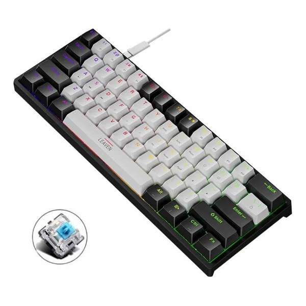 Valkyrie Leaven K620 RGB Blue Switch Kablolu Mekanik Oyuncu Klavyesi - Görsel 2