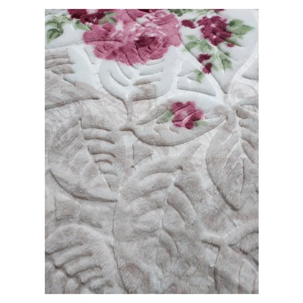Merinos Fashion Çift Kişilik Vizon Battaniye (200x240)-Rose Bej - 200 X 240 Cm - Görsel 2