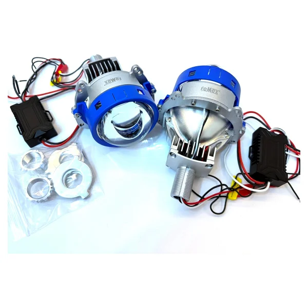 Femex P70 Bi-LED Projektör Far İçi LED Mercek 3,0 Inc High Power Kısa Uzun Birlikte - Görsel 3
