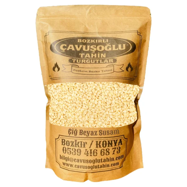 Bozkırlı Çavuşoğlu Kavrulmamış Çiğ Beyaz Susam 100 gr - Görsel 2