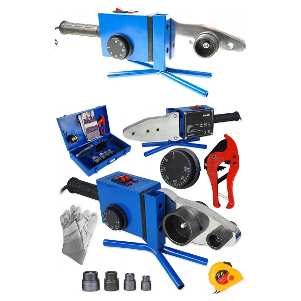 Deko Turkey 2000watt Çift Rezidanslı Hava Soğutmalı Isı Ayarlı Pprc Plastik Boru Kaynak Makinesi + Makas Metre - Görsel 3