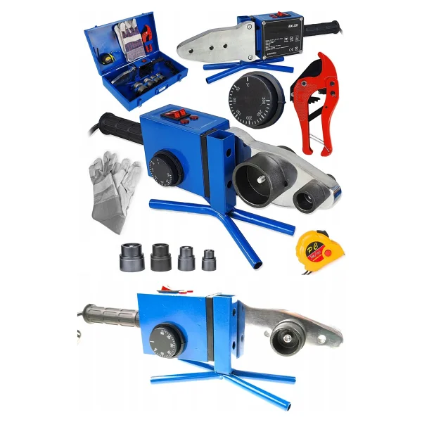 Deko Turkey 2000watt Çift Rezidanslı Hava Soğutmalı Isı Ayarlı Pprc Plastik Boru Kaynak Makinesi + Makas Metre - Görsel 2