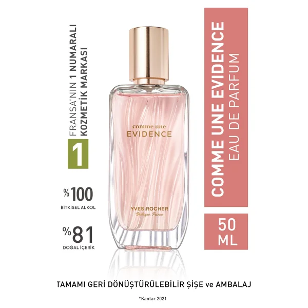 Yves Rocher Comme Une Evidence Edp 50 Ml Kadın Parfüm - Görsel 6