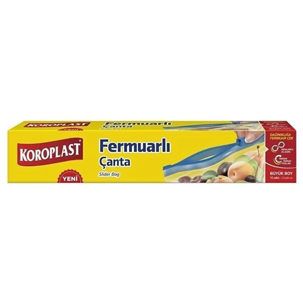 Koroplast Fermuarlı Çanta Büyük Boy 10 Lu 27 X 28 Cm X 2 Paket - Görsel 2