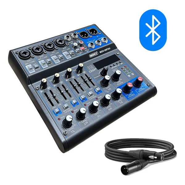Midex Mdx-06fxu 6 Kanal Ses Mikseri - Görsel 2