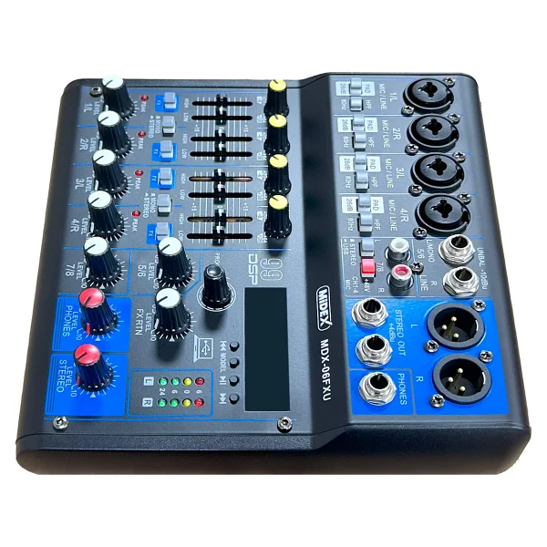 Midex Mdx-06fxu 6 Kanal Ses Mikseri - Görsel 4