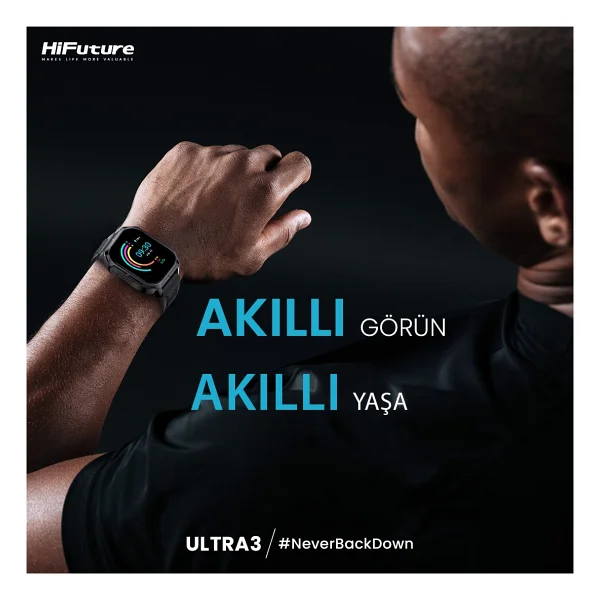 Hifuture Ultra 3 Kırmızı Akıllı Saat - Görsel 8