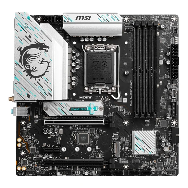 Msı B760m Gaming Plus Wi-Fi Intel Lga1700 DDR5 Micro Atx Anakart - Görsel 2