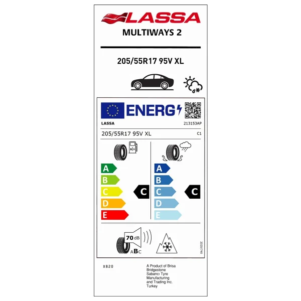 Lassa Multiways 2 205/55 R17 95v XL 4 Mevsim Lastik - 2024 - Görsel 2