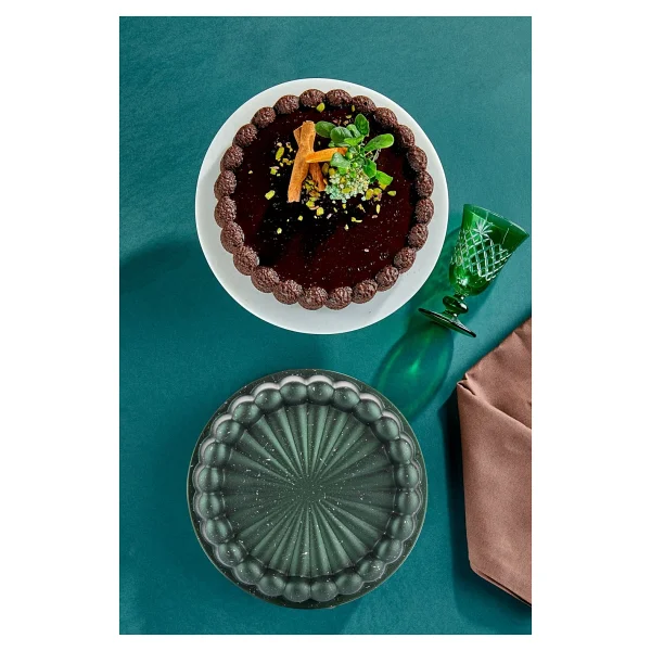 Taç Granit Döküm 26 Cm Haki Tart Kalıbı - Görsel 3