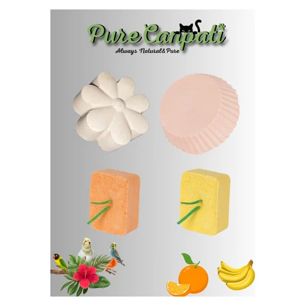 Purecanpati Premium Muhabbet,Kanarya,Paraket Kuşu Gaga Taşı Seti - Görsel 4