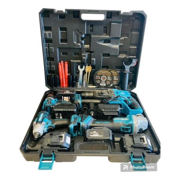 Dawreek 4'lü Set Mk350 (13mm Çelik Mandren Somun Sıkma Şarjlı Spral Şarjlı Hilti) - Görsel 3