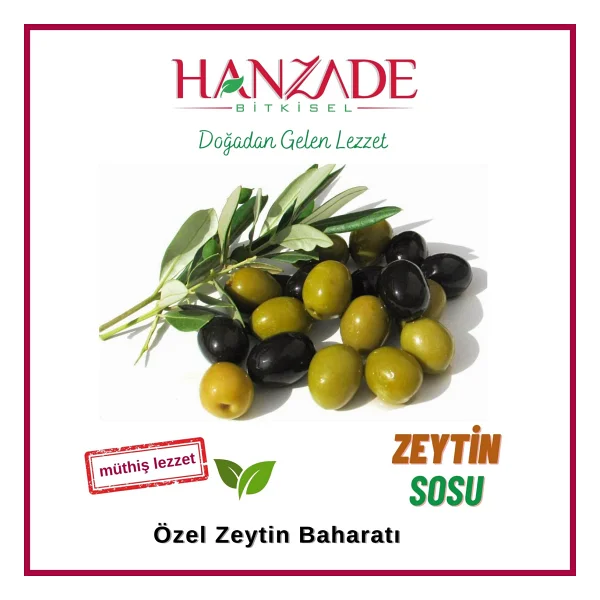 Hanzade Bitkisel Zeytin Ve Zeytinyağı Çeşnisi 250 Gr Sosu Harcı Baharatı Kahvaltılık - Görsel 4