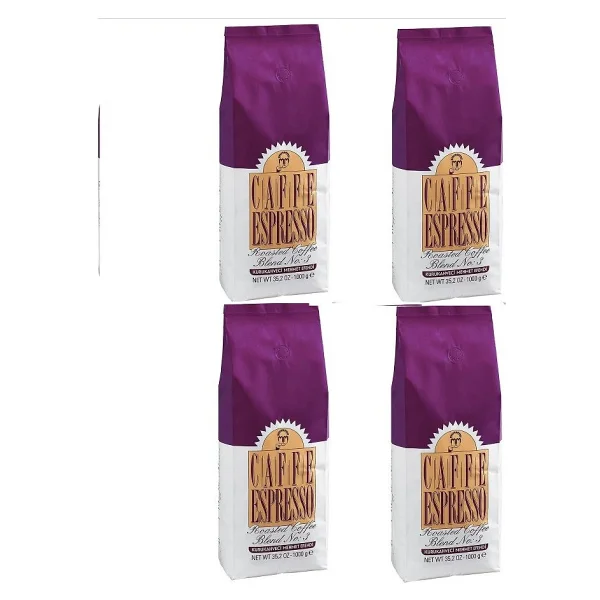 Kurukahveci Mehmet Efendi Mehmet Efendi Espresso No.3 Çekirdek Kahve 4x1000gr - 1 Kg - Görsel 4